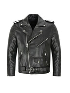 Chaqueta de Cuero Mujer Motera Clásica | Austin™