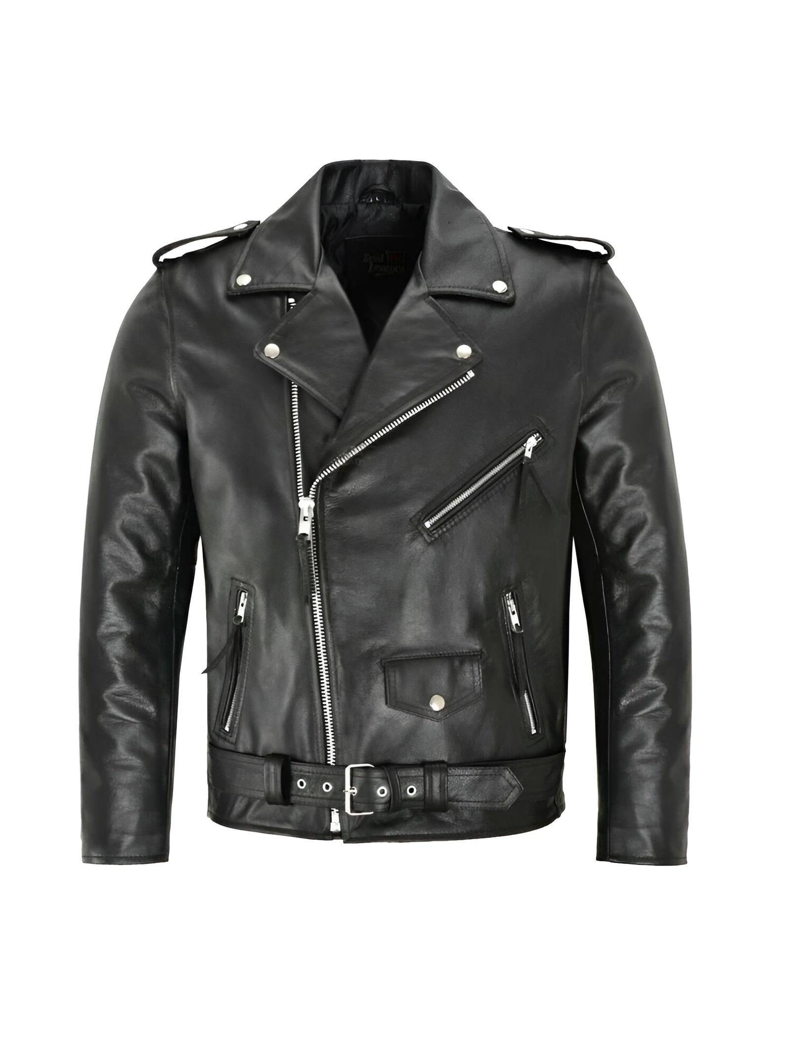 Chaqueta de Cuero Mujer Motera Clásica | Austin™