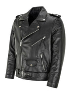 Chaqueta de Cuero Mujer Motera Clásica | Austin™