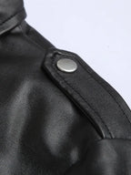 Chaqueta de Cuero Mujer Motera Clásica | Austin™