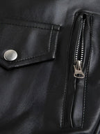 Chaqueta de Cuero Mujer Motera Clásica | Austin™