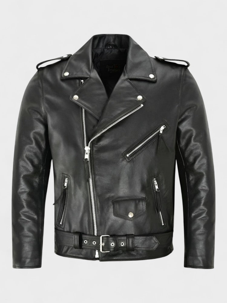 Chaqueta de Cuero Mujer Motera Clásica | Austin™