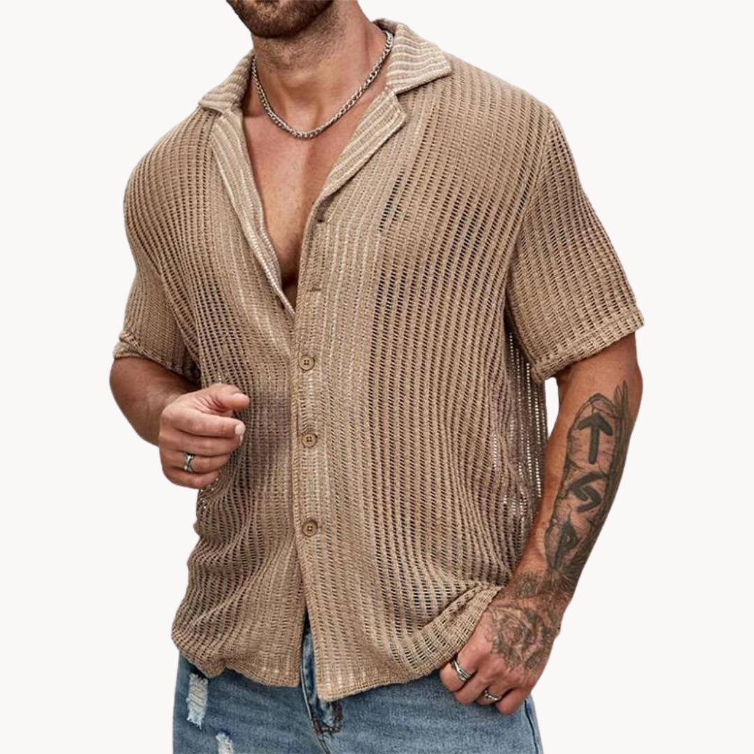 Camisa calada de manga corta | Rodri