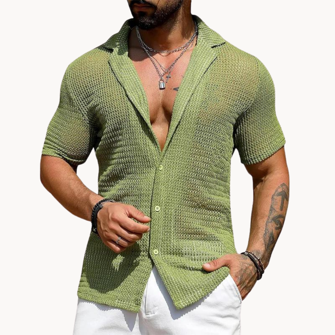 Camisa calada de manga corta | Rodri