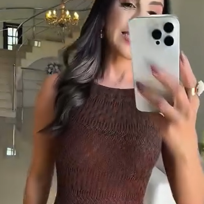 Vestido Maxi Crochet Amaranto  | Amparo