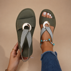 Sandalias de playa con tiras cruzadas para mujer | Sol