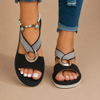 Sandalias de playa con tiras cruzadas para mujer | Sol