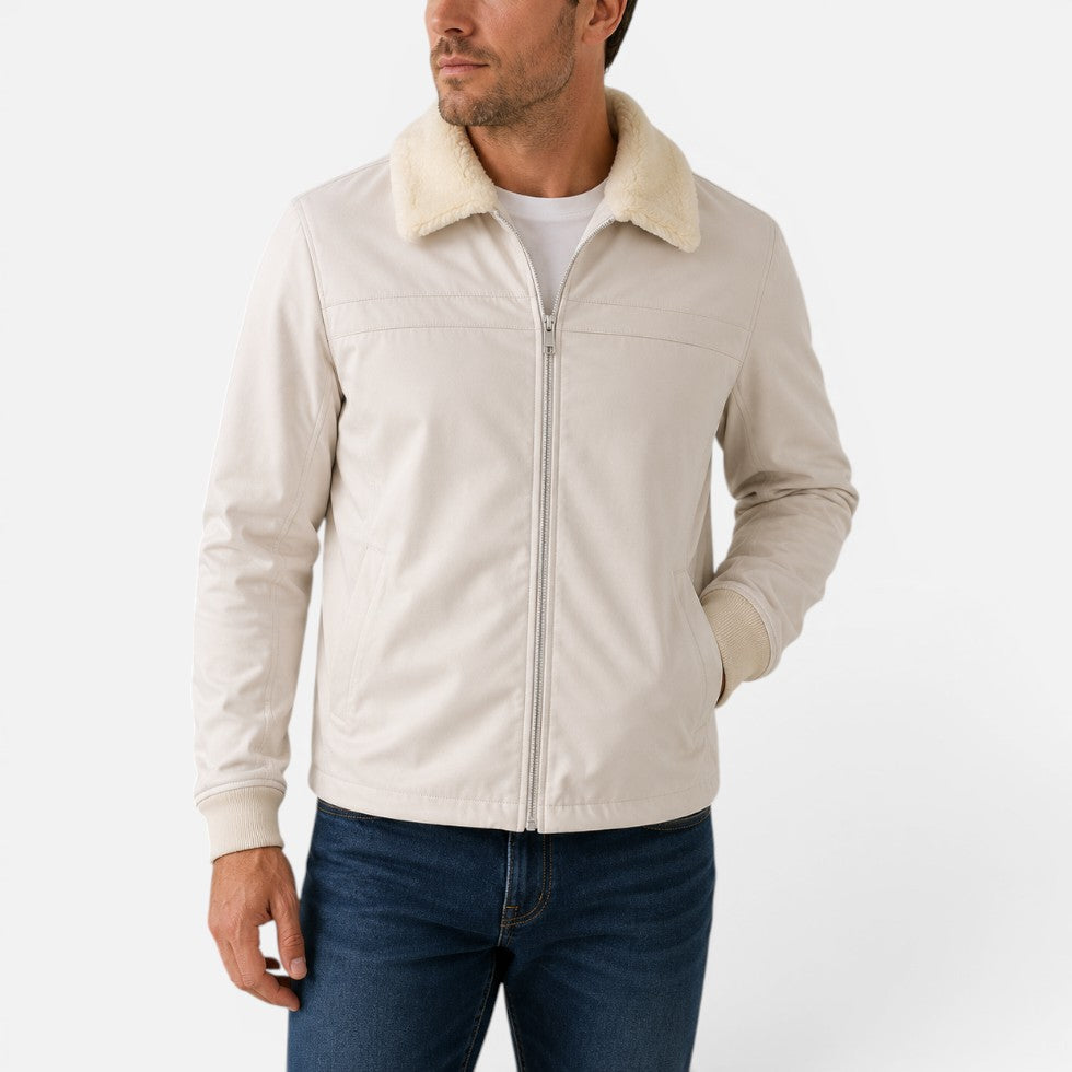 Chaqueta de Invierno para Hombre con Forro Polar y Cuello de Borreguito | Felix