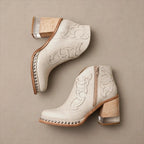 Botas Western Mujer con Tacón Transparente y Bordado | Sawyer
