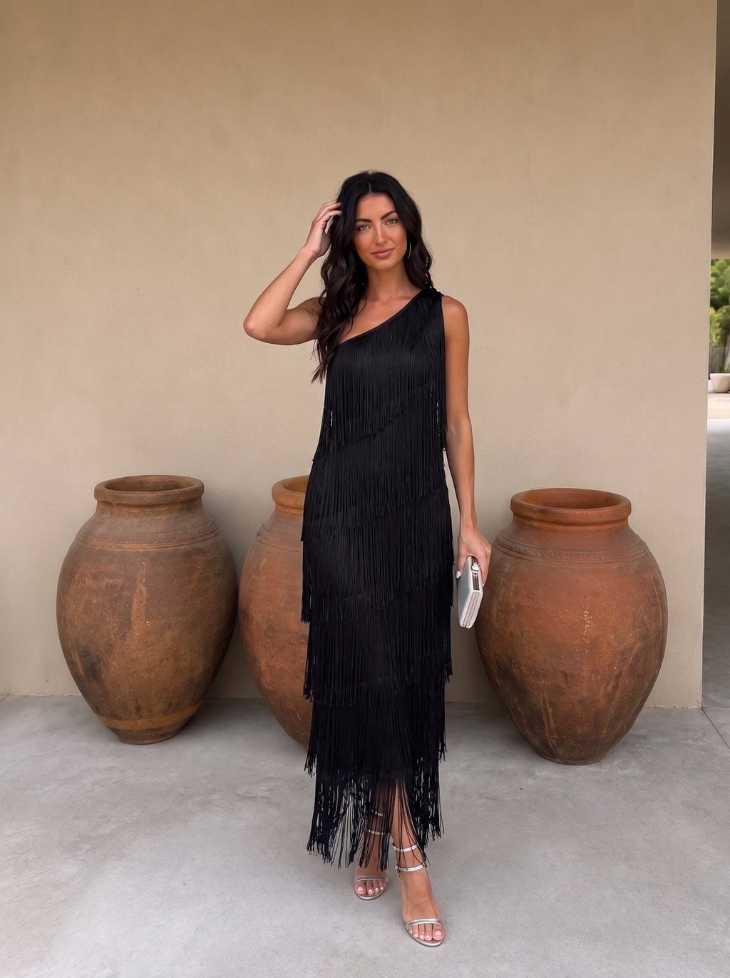 Vestido Con Flecos | Laura