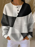 Jersey de Punto Bicolor Mujer Negro y Blanco | Carmen