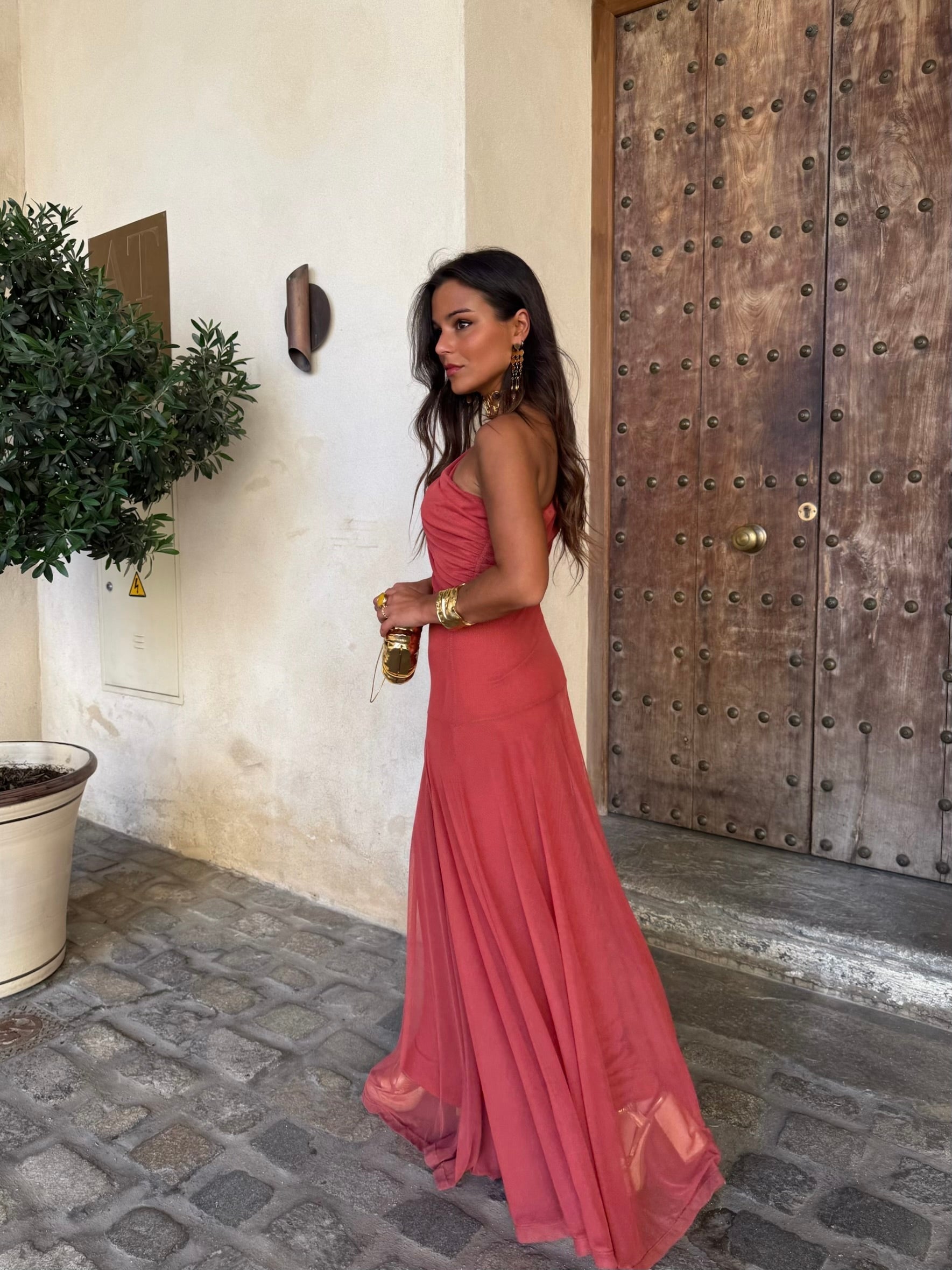Vestido de Toledo en rosa | Valentina