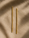 Pendientes caída cadena dorado
