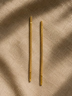 Pendientes caída cadena dorado