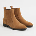 Botas Mujer Efecto Ante Suela Plana Cremallera Interior | Valeria