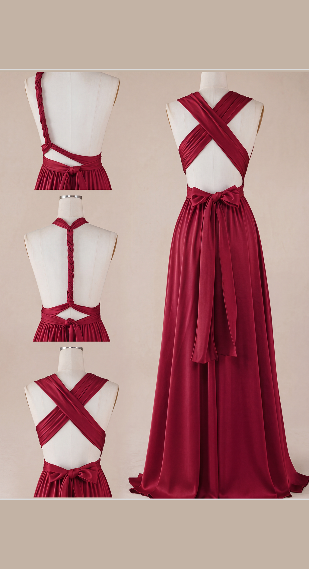 Vestido Largo Multiposición para Invitada de Boda | Casiopea