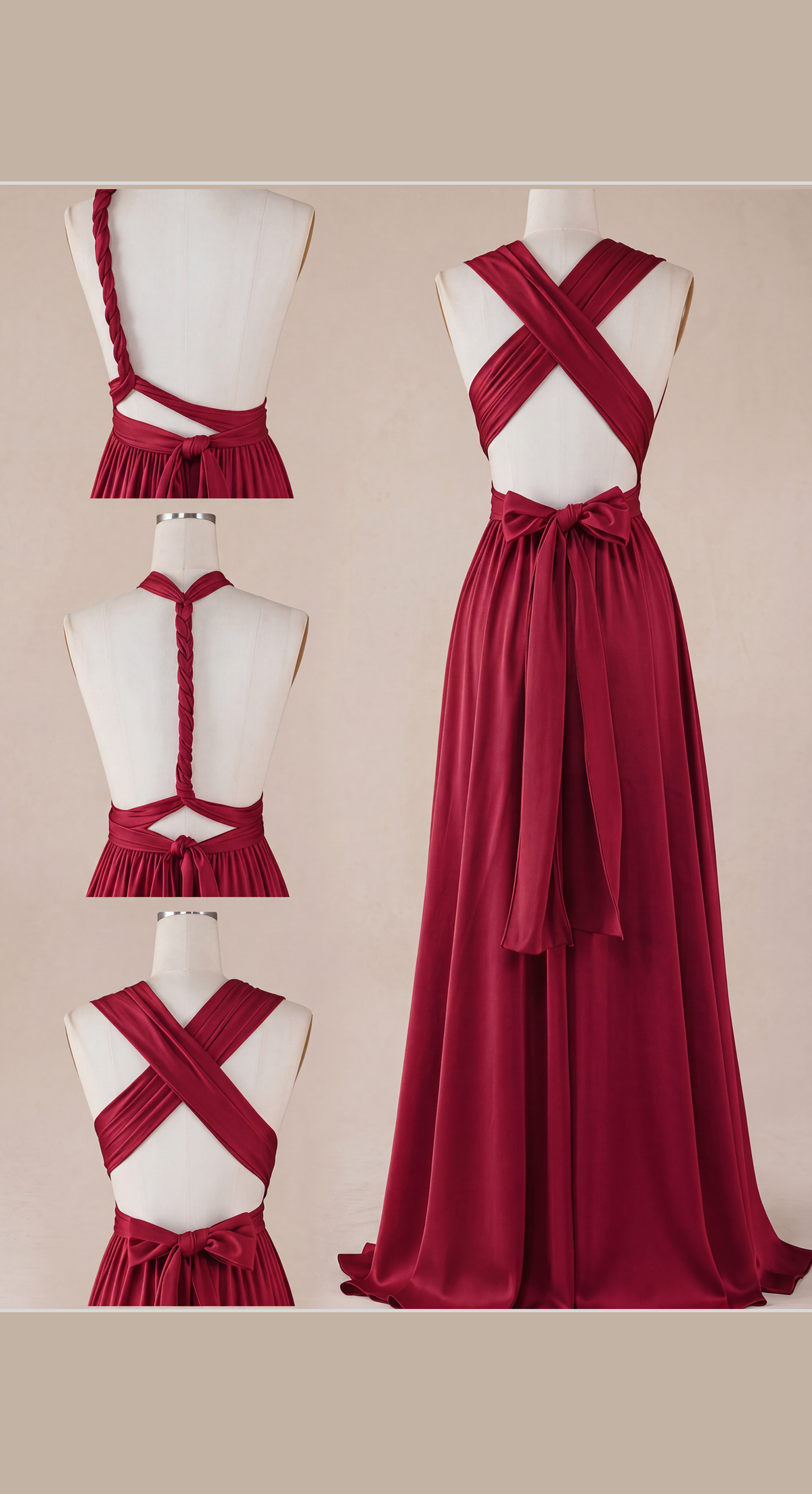 Vestido Largo Multiposición para Invitada de Boda | Casiopea
