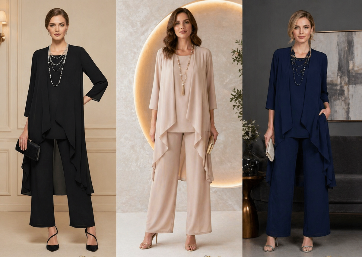 Conjunto 3 Piezas Cárdigan Camiseta y Pantalones Mujer | ELVY