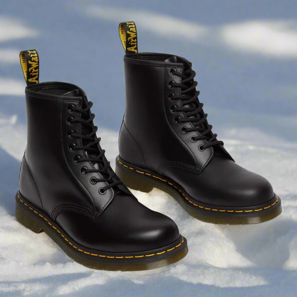Botas con Cordones Unisex de Piel Sintética y Suela de Goma