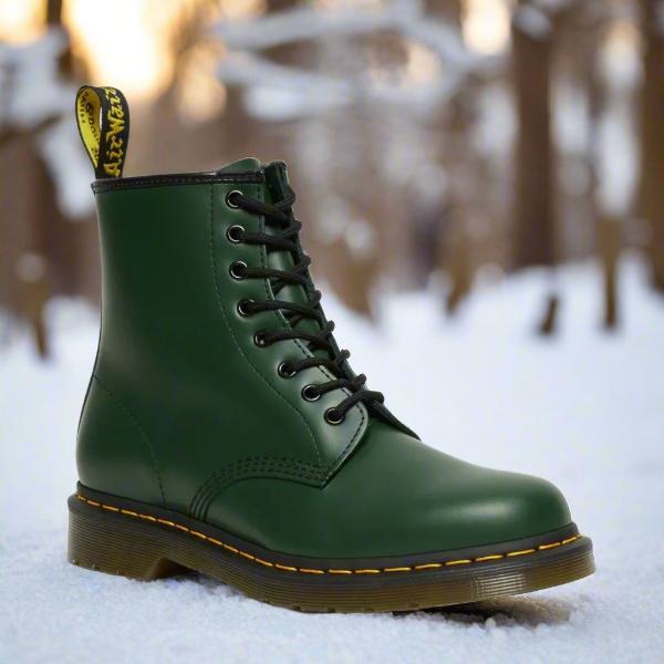 Botas con Cordones Unisex de Piel Sintética y Suela de Goma