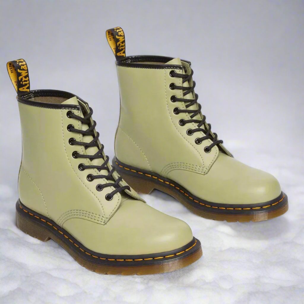 Botas con Cordones Unisex de Piel Sintética y Suela de Goma
