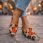 Bailarinas Punta Mujer Estampado Leopardo | Livia