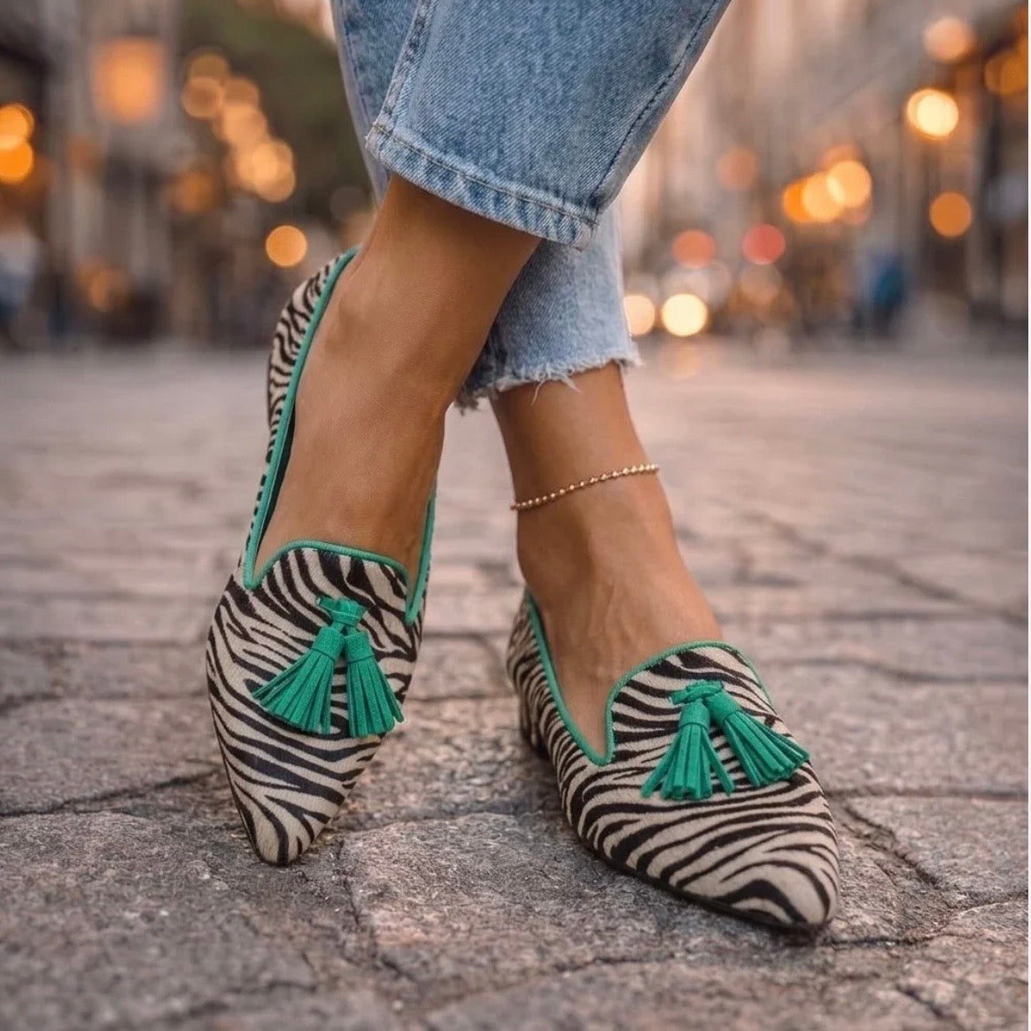 Bailarinas Punta Mujer Estampado Leopardo | Livia