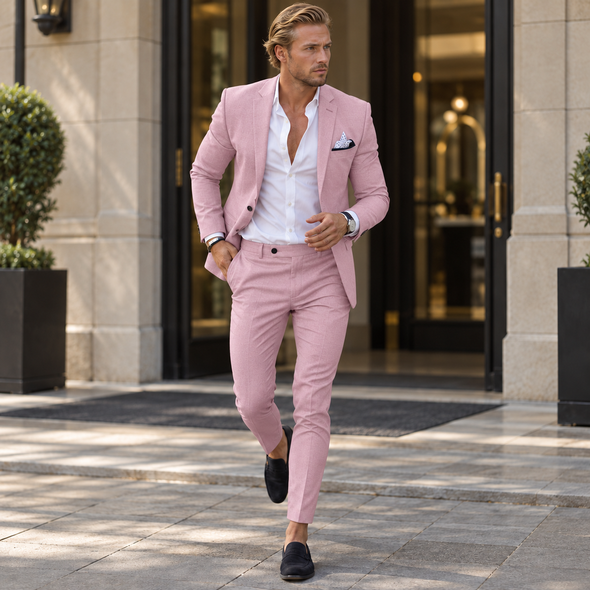 Traje Slim Fit Hombre Chaqueta y Pantalón a Juego Elegante | Rodrigo