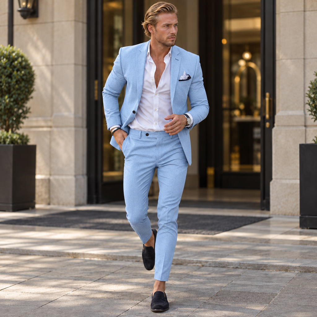 Traje Slim Fit Hombre Chaqueta y Pantalón a Juego Elegante | Rodrigo