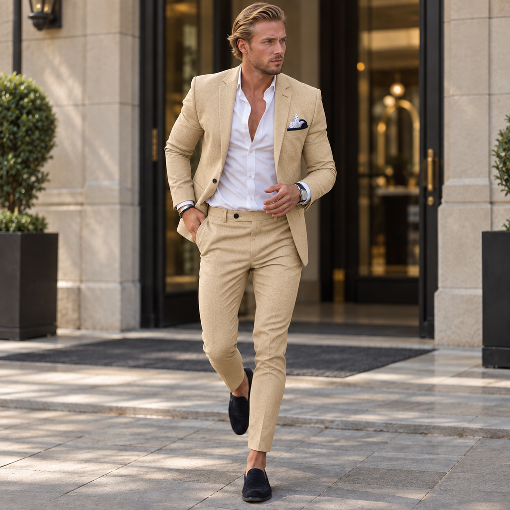 Traje Slim Fit Hombre Chaqueta y Pantalón a Juego Elegante | Rodrigo