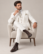 Traje de Novio de Tres Piezas Hombre Slim Fit Chaleco | Gonzalez