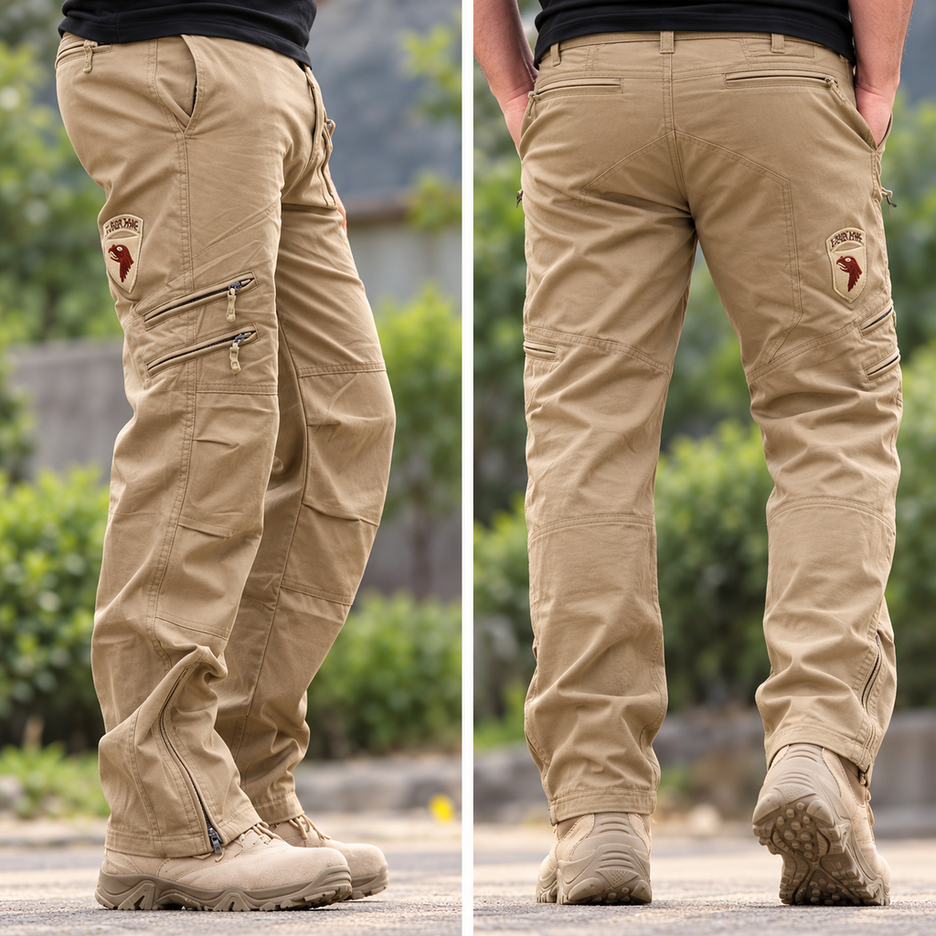 Pantalón Cargo Hombre Algodón Multibolsillos Casual | Diego