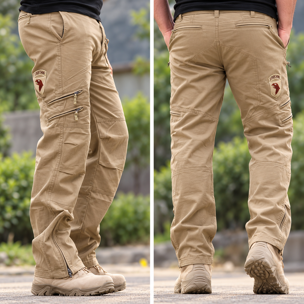 Pantalón Cargo Hombre Algodón Multibolsillos Casual | Diego