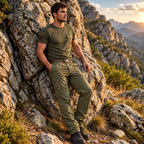 Pantalón Cargo Hombre Algodón Multibolsillos Casual | Diego