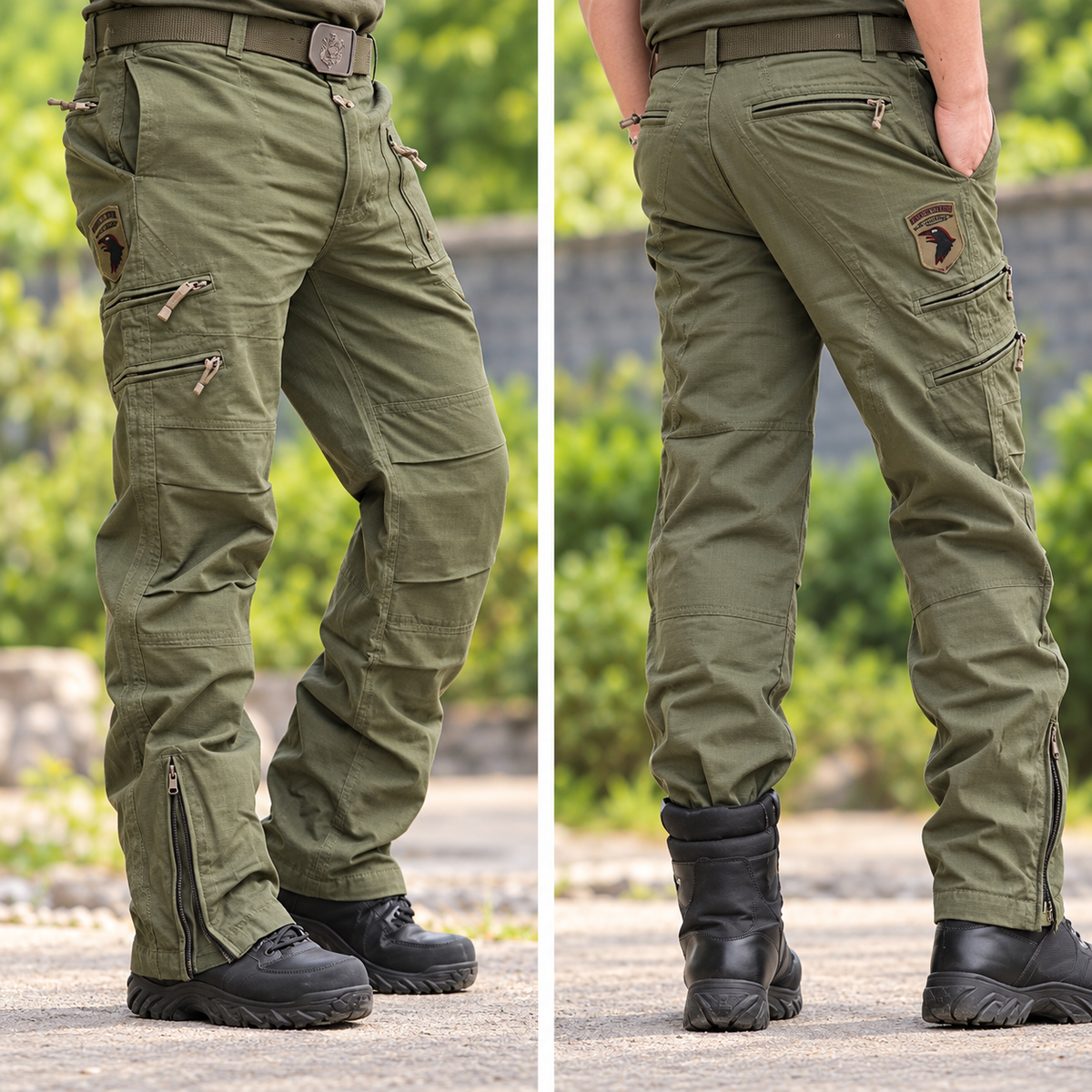 Pantalón Cargo Hombre Algodón Multibolsillos Casual | Diego
