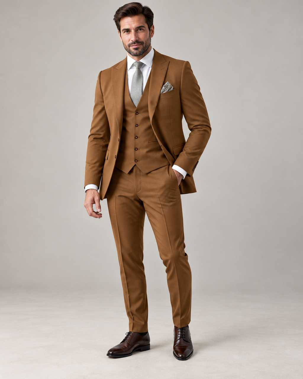 Traje de Novio de Tres Piezas Hombre Slim Fit Chaleco | Gonzalez