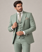 Traje de Novio de Tres Piezas Hombre Slim Fit Chaleco | Gonzalez