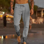 Pantalones Lino Hombre Transpirable