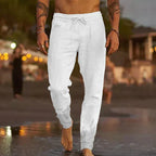 Pantalones Lino Hombre Transpirable
