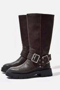 Botas Altas con Hebillas para Mujer