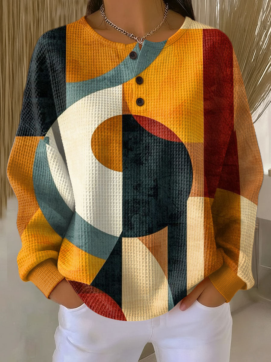 Jersey de Punto Mujer Estampado Geométrico | Sofía
