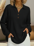 Jersey de Punto Mujer con Cuello Camisa | Cristina