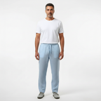Pantalones de Lino Hombre con Cintura Elástica y Pernera Recta | Lucas