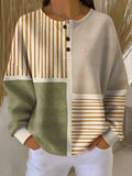 Jersey de Punto Bicolor Mujer Verde y Amarillo Mostaza | Lucía
