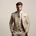 Traje Tres Piezas Boda Hombre Transpirable Primavera | Valmonty Premium