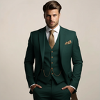 Traje Tres Piezas Boda Hombre Transpirable Primavera | Valmonty Premium