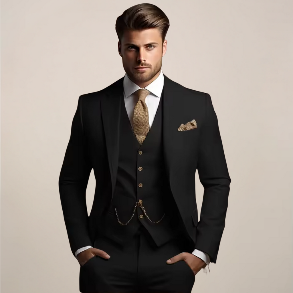 Traje Tres Piezas Boda Hombre Transpirable Primavera | Valmonty Premium