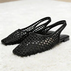 Sandalias Planas de Malla con Punta Cuadrada | Albiona™