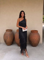 Vestido Con Flecos | Laura