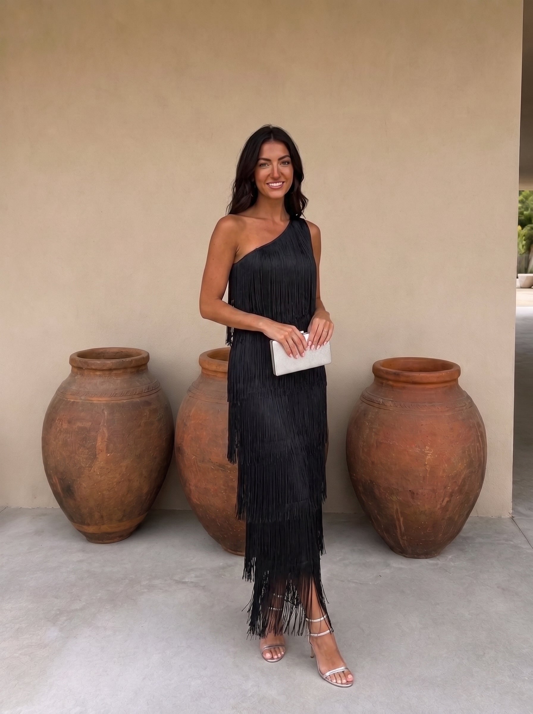Vestido Con Flecos | Laura